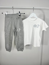 Load image into Gallery viewer, Personalised Children's Embroidered Jogger & T-Shirt Set (Various Colours)