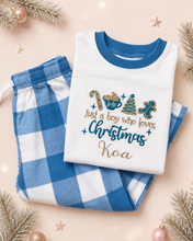 Load image into Gallery viewer, Personalised Children's "Just A Boy Who Loves Christmas" Pyjamas