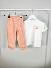 Load image into Gallery viewer, Personalised Children's Embroidered Jogger & T-Shirt Set (Various Colours)