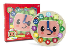 Load image into Gallery viewer, CoComelon Wooden Learning Clock Puzzle