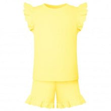 Load image into Gallery viewer, Children's Slogan Frill Short Set.
