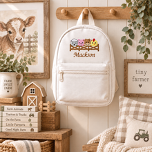 Load image into Gallery viewer, Personalised Children's Embroidered Animal Backpack/Rucksack