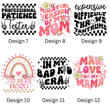 Load image into Gallery viewer, DTF TRANSFERS - PACK OF 10 - VARIOUS DESIGNS