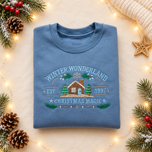 Load image into Gallery viewer, Personalised Children's Embroidered Winter Wonderland Christmas Jumper