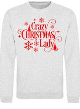 Load image into Gallery viewer, Adults Crazy Christmas Lady Christmas Jumper.