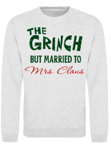 Adults The Grinch Marries Mrs Claus Christmas Jumper