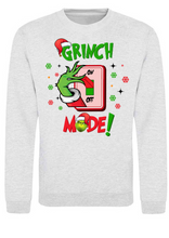 Load image into Gallery viewer, Adults Grinch Mode Christmas Jumper.