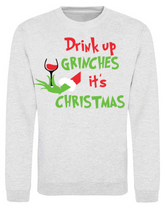 Load image into Gallery viewer, Adults Drink Up Grinches Christmas Jumper.