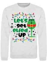 Load image into Gallery viewer, Adults Lets Get Elfed Up Christmas Jumper