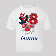 Load image into Gallery viewer, Personalised Children's Boy's Birthday T-Shirt. (Various Colours Available)