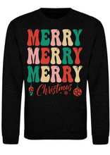 Load image into Gallery viewer, Adults Merry Merry Merry Christmas, Christmas Jumper.