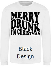 Load image into Gallery viewer, Adult Merry Drunk Christmas Jumper (Various Designs)