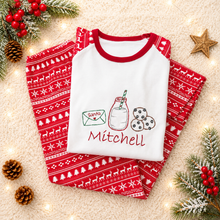 Load image into Gallery viewer, Personalised Embroidered Milk&Cookies Pyjamas