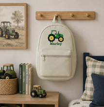 Load image into Gallery viewer, Personalised Children's Tractor Embroidered Backpack/Rucksack