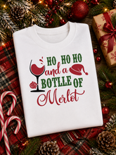 Load image into Gallery viewer, Adults Ho Ho Merlot Christmas Jumper.