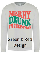 Load image into Gallery viewer, Adult Merry Drunk Christmas Jumper (Various Designs)