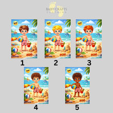 Load image into Gallery viewer, Personalised Childrens Boy Beach Tote Bag