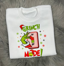 Load image into Gallery viewer, Adults Grinch Mode Christmas Jumper.