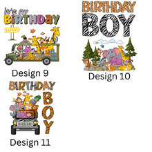 Load image into Gallery viewer, DTF BIRTHDAY TRANSFERS - PACK OF 10 VARIOUS DESIGNS