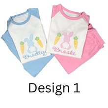 Load image into Gallery viewer, Persoanlised Children's Embroidered Easter Pyjamas