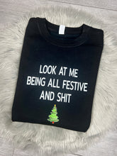Load image into Gallery viewer, Adults Festive & Sh*t Christmas Jumper.