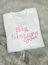 Load image into Gallery viewer, Personalised Children's Sibling Jumper/Sweatshirt