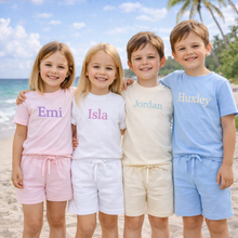 Load image into Gallery viewer, Personalised Embroidered Short Sets