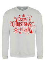 Load image into Gallery viewer, Adults Crazy Christmas Lady Christmas Jumper.