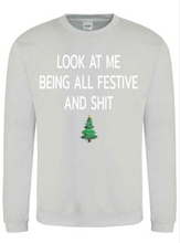 Load image into Gallery viewer, Adults Festive & Sh*t Christmas Jumper.