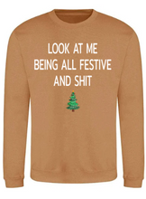 Load image into Gallery viewer, Adults Festive & Sh*t Christmas Jumper.
