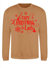 Load image into Gallery viewer, Adults Crazy Christmas Lady Christmas Jumper.