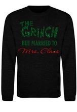 Load image into Gallery viewer, Adults The Grinch Marries Mrs Claus Christmas Jumper.