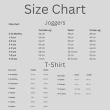 Load image into Gallery viewer, Personalised Children's Embroidered Jogger & T-Shirt Set (Various Colours)