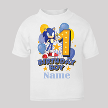 Load image into Gallery viewer, Personalised Children's Boy's Birthday T-Shirt. (Various Colours Available)