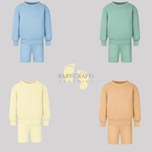 Load image into Gallery viewer, Personalised Children's Embroidered Jumpers & Short Set.