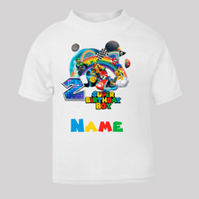 Load image into Gallery viewer, Personalised Children's Boy's Birthday T-Shirt. (Various Colours Available)