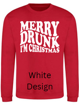 Load image into Gallery viewer, Adult Merry Drunk Christmas Jumper (Various Designs)