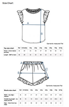 Load image into Gallery viewer, Personalised Children's Beach Frill Short Set.