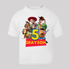 Load image into Gallery viewer, Personalised Children's Boy's Birthday T-Shirt. (Various Colours Available)