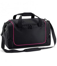 Load image into Gallery viewer, Personalised Children's Holdall Bag. babycrafts5 Black & Pink