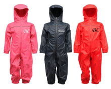 Load image into Gallery viewer, Personalised Children's Embroidered Rain Suit - BabyCraftsUK
