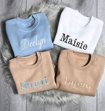 Load image into Gallery viewer, Personalised Embroidered Sweatshirts