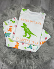 Load image into Gallery viewer, Personalised Children's Dinosaur Pyjama's - BabyCraftsUK