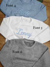 Load image into Gallery viewer, Personalised Embroidered Sweatshirts