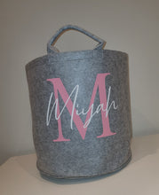 Load image into Gallery viewer, Personalised Children's Storage Basket - BabyCraftsUK
