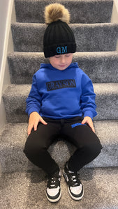 Personalised Children's Royal Blue & Black Tracksuit