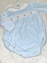 Load image into Gallery viewer, Teddy Smocked Romper
