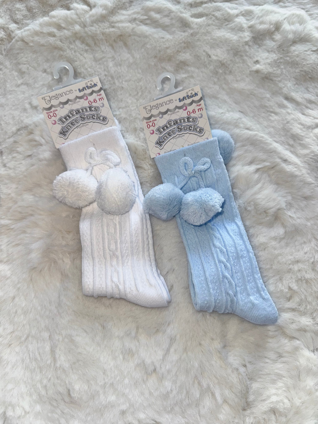 Pom Pom Socks - Knee High