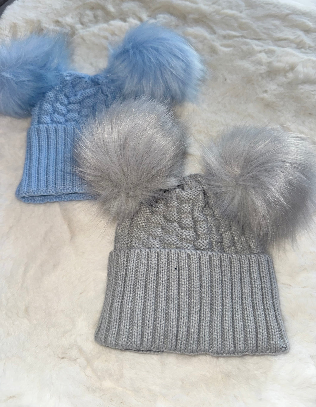 Double Pom Pom Hat