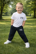 Load image into Gallery viewer, Personalised Children's Embroidered Jogger &amp; T-Shirt Set (Various Colours)
